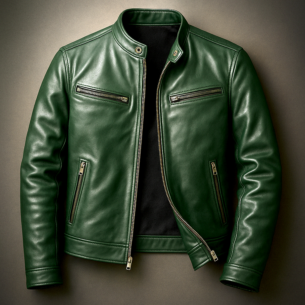 Veste en cuir vintage