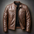 Veste en cuir vintage