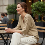 Elegant V-Neck Blouse