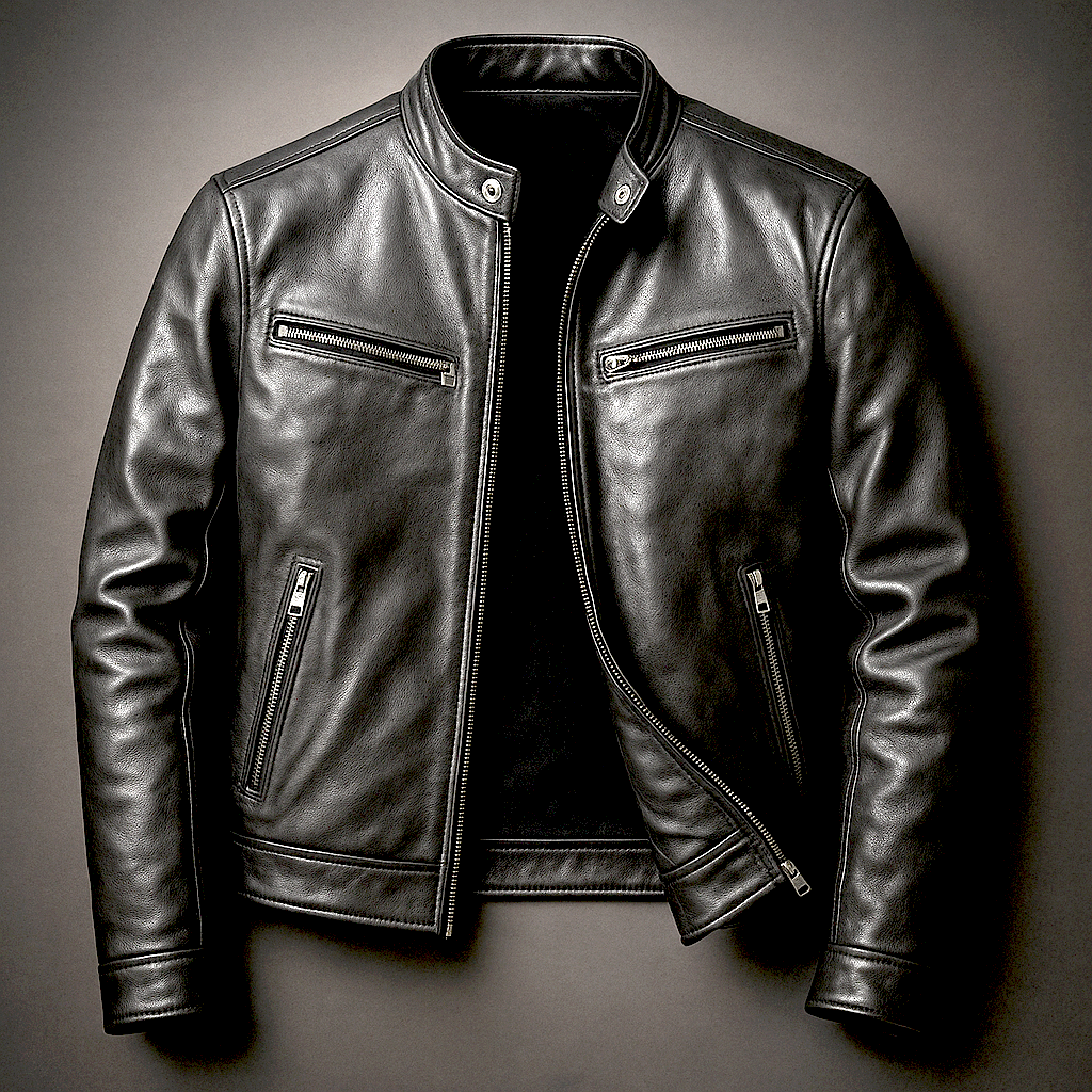 Veste en cuir vintage