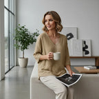 Elegant V-Neck Blouse