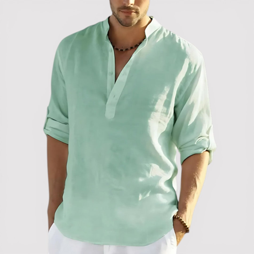 EUAN Relaxed-Fit Cotton Shirt