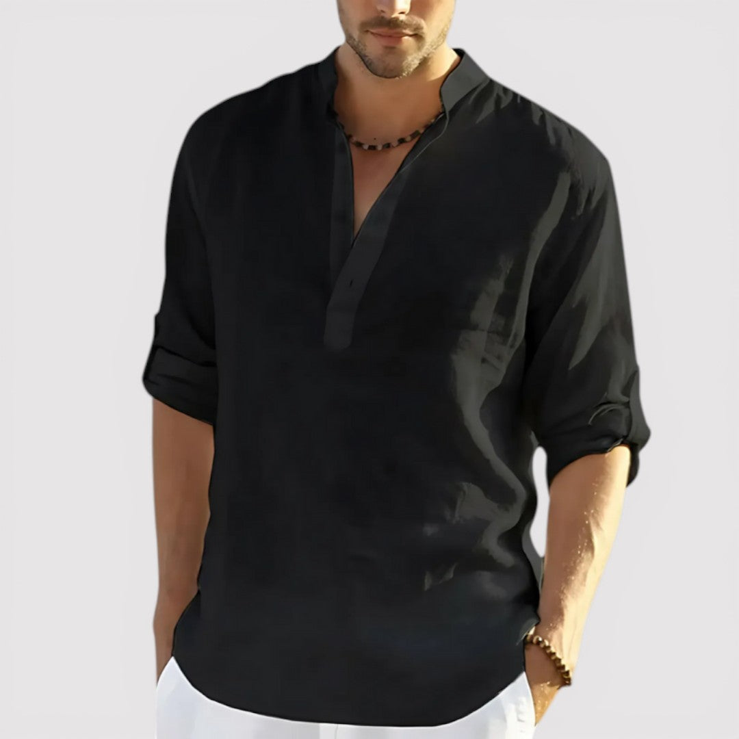 EUAN Relaxed-Fit Cotton Shirt
