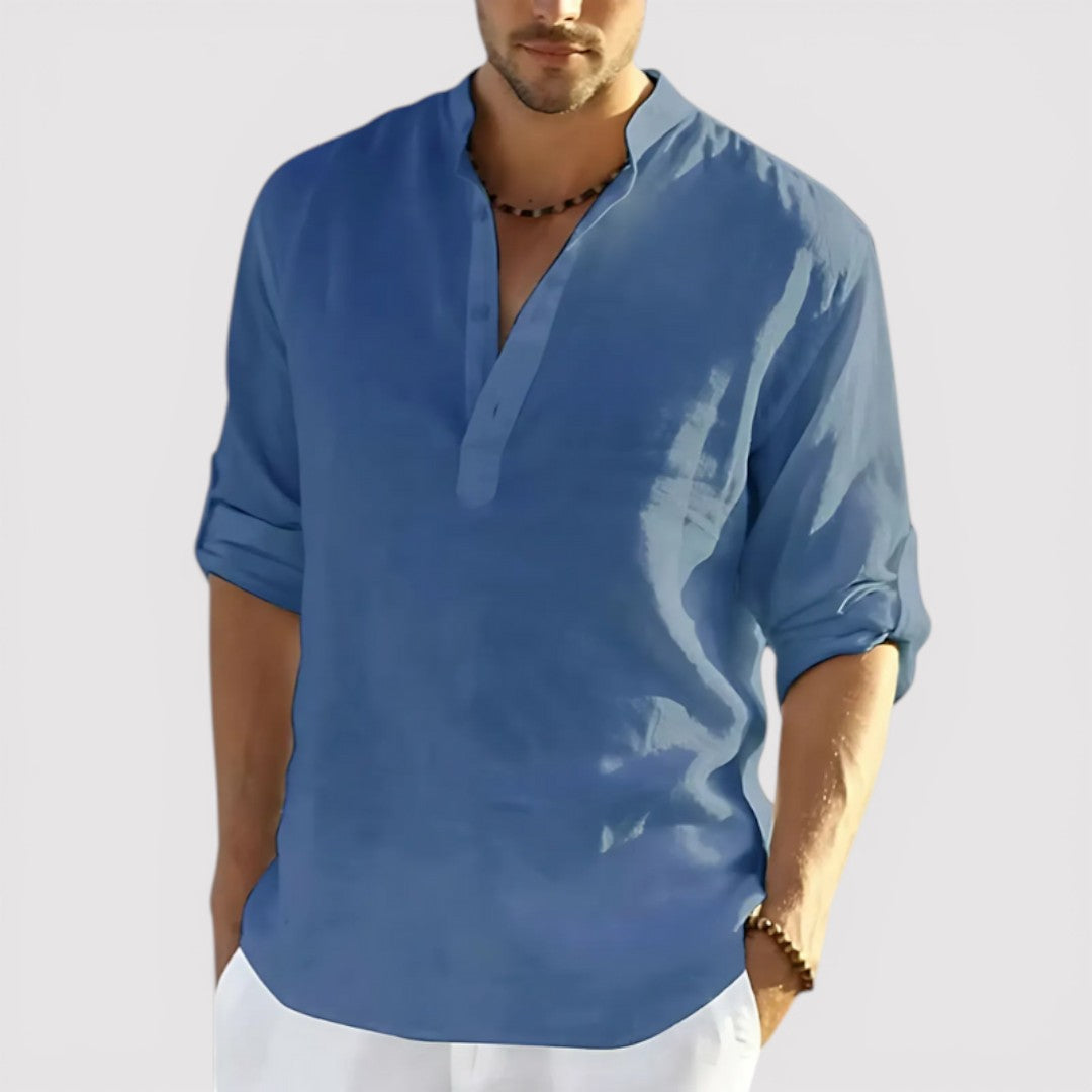 EUAN Relaxed-Fit Cotton Shirt