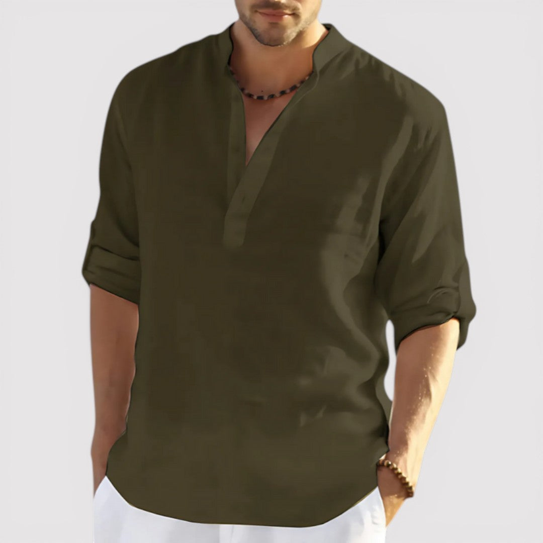 EUAN Relaxed-Fit Cotton Shirt