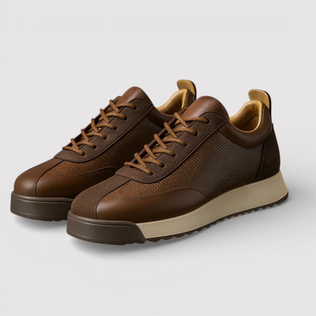 HAWKINS highly breathable leather sneakers