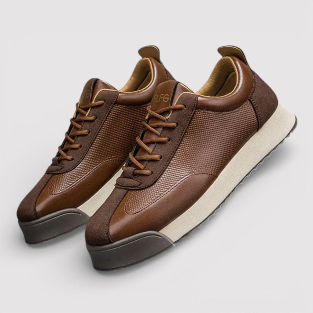 HAWKINS highly breathable leather sneakers
